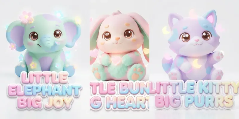 3D Baby Animal Merchandise Collections generated by undefined