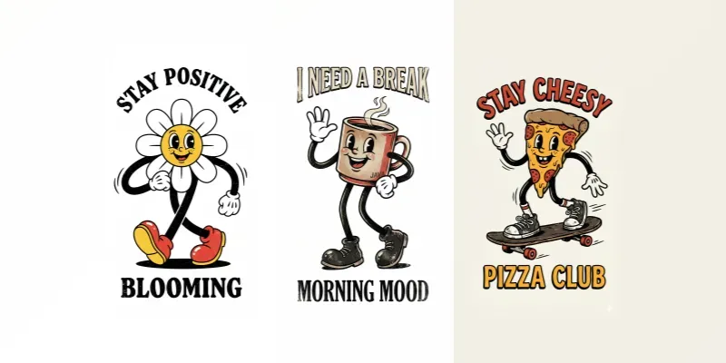 1930s Retro Rubber Hose Mascot Logos generated by undefined