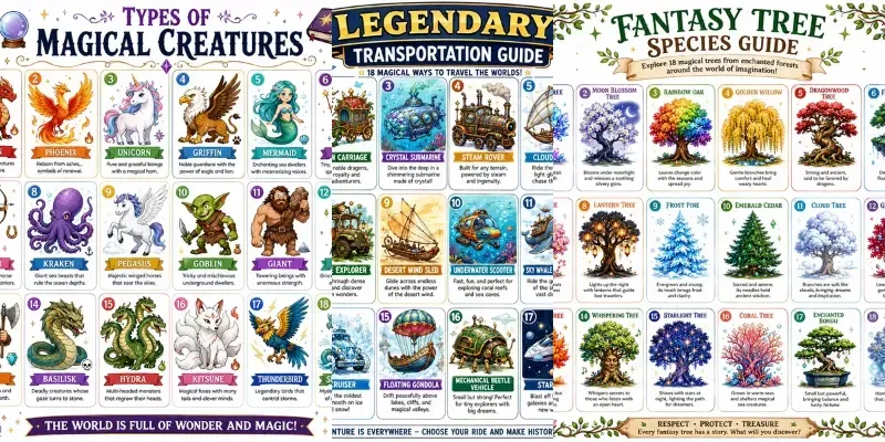 Whimsical Learning Posters Collections generated by undefined