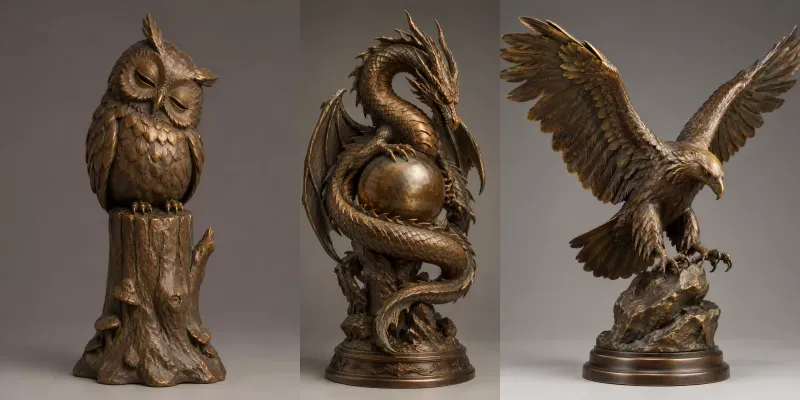 Bronze 3D Character Sculptures
