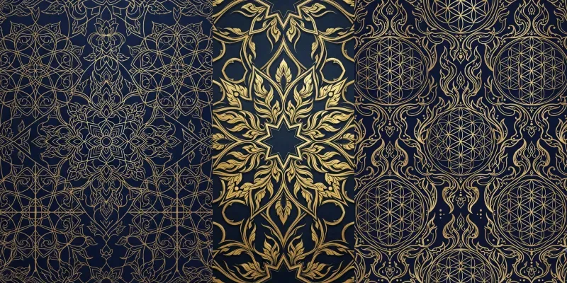 Thai Kanok Sacred Geometry Patterns generated by undefined