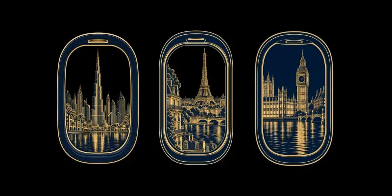Luxury Airplane Window City Tshirt Desis