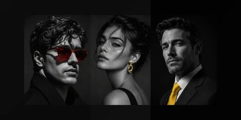 Selective Color Portraits generated by undefined
