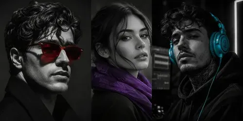 Selective Color Portraits generated by chatgpt-image
