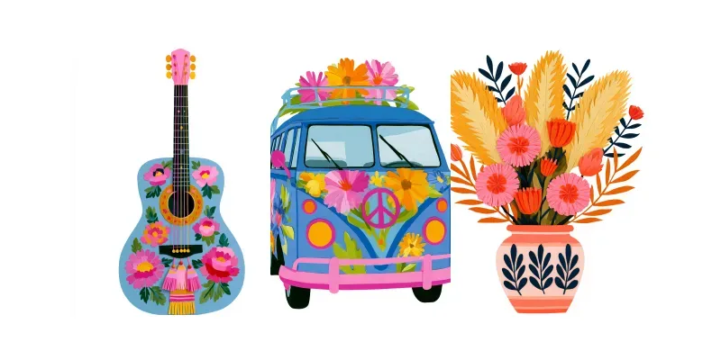 Bohemian Paper Collages generated by undefined