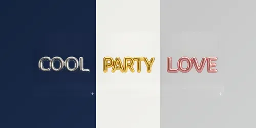 3D Inflated Balloon Letter Text Effects generated by gemini-image