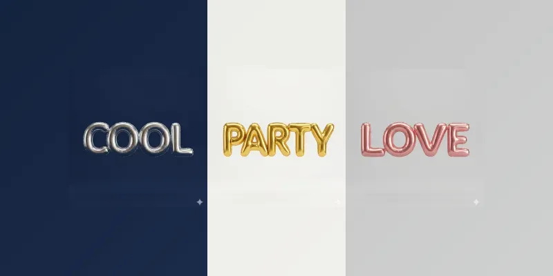 3D Inflated Balloon Letter Text Effects generated by undefined