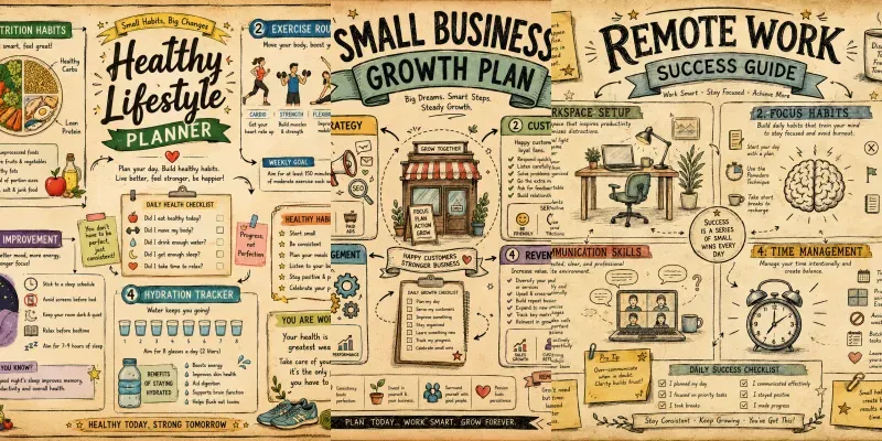 Vintage Productivity Infographic Toolkits generated by undefined