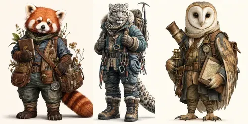 Whimsical Expedition Character Art generated by chatgpt-image
