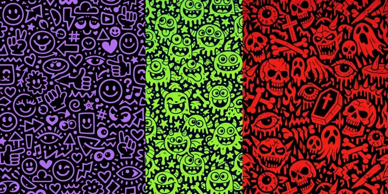 Dense Doodle Pattern Generator generated by undefined