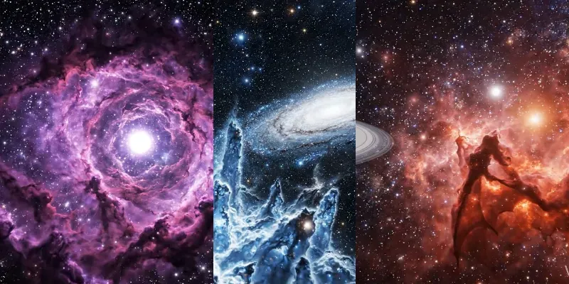 Cinematic Space Nebula Videos generated by undefined