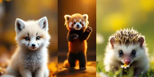 Ultra Realistic Cute Baby Animal Photos generated by flux