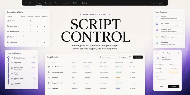 Thirdparty Script Control Plane generated by undefined