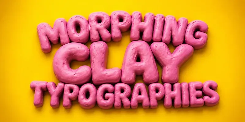 Viral Morphing Clay Typographies generated by undefined