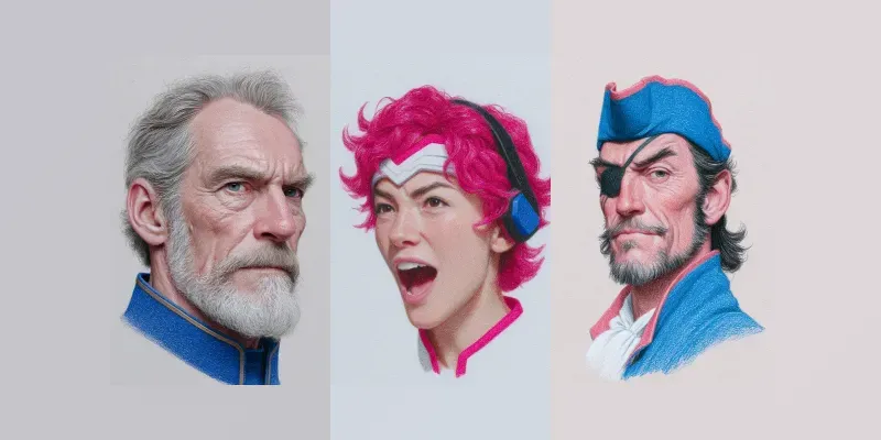 Dynamic Character Portraits generated by undefined