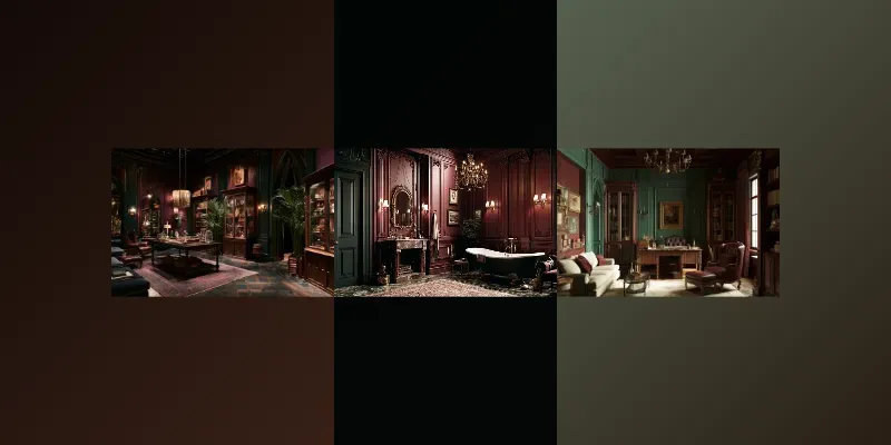 Dark Academia Interiors generated by undefined