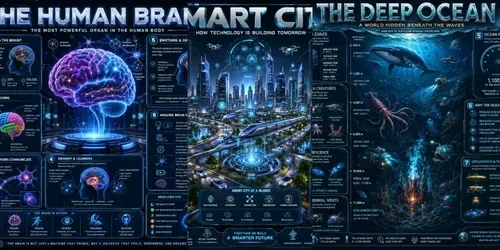 Futuristic Knowledge Infographics generated by chatgpt-image