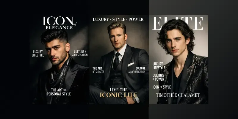 Elite Gq Mens Fashion Covers generated by undefined