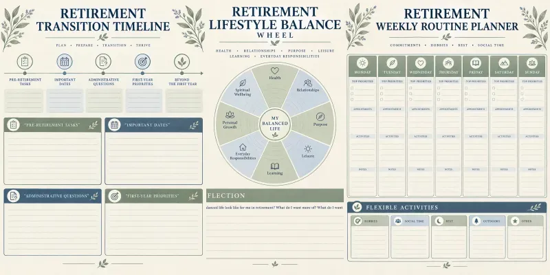 Retirement Planning Journal Printables