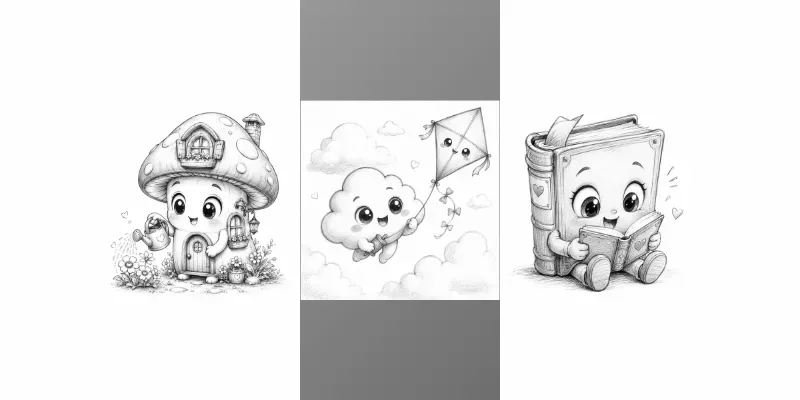 Cute Chibi Object Characters generated by undefined
