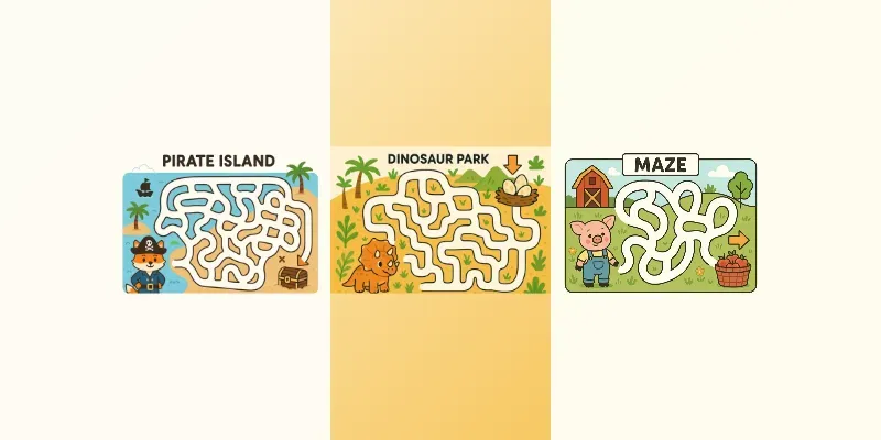 Fun Printable Mazes For Kids generated by undefined