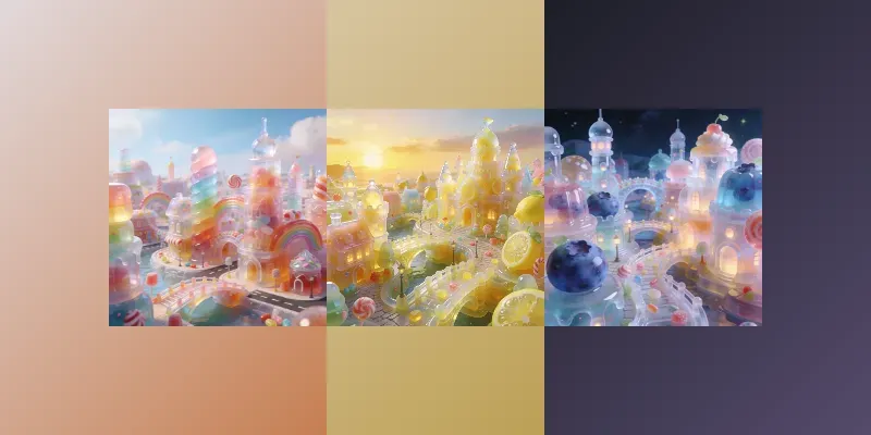 Jelly City Dreamy Candy Fantasy Worlds generated by undefined