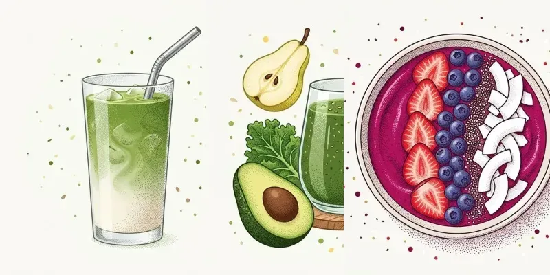 Stippled Vector Food Illustrations generated by undefined
