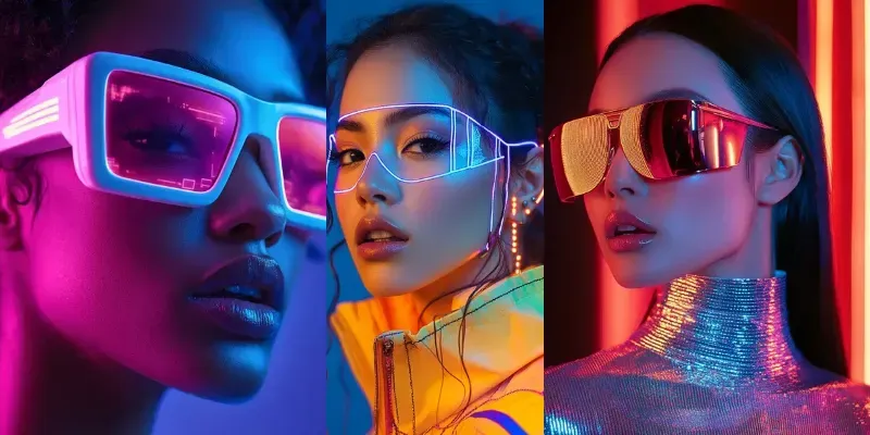 Futuristic Vogue Fashion Portraits generated by undefined