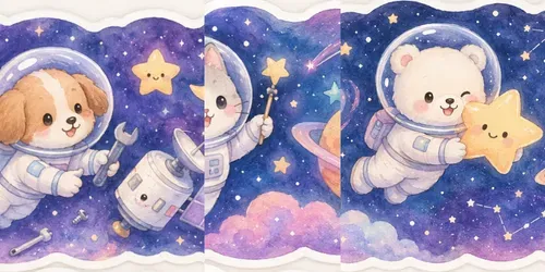 Space Animal Explorers generated by chatgpt-image