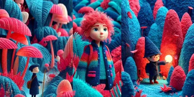 Cozy 3D Character Scenes generated by undefined