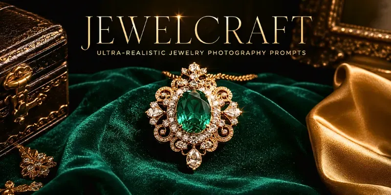 Realistic Luxury Jewelry Design Ad Assets generated by undefined