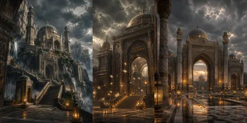 Sacred Monument Noirs generated by chatgpt-image