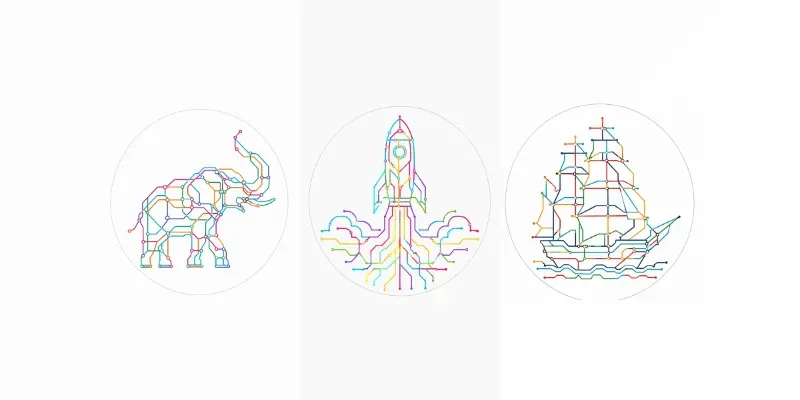 Transit Line Art Generator generated by undefined