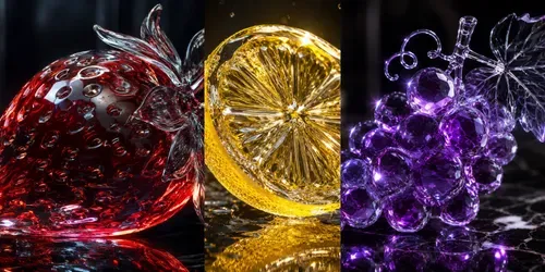 Glass Fruit Fantasy Sculpture Generator generated by chatgpt-image