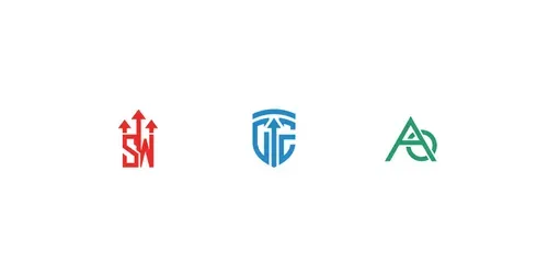 Geometric Lettermark Logos generated by gemini-image