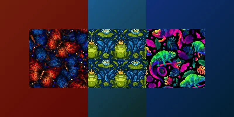 Vibrant Surreal Seamless Patterns generated by undefined