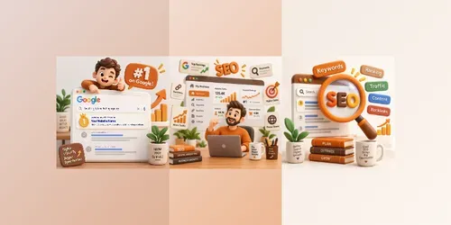 3D SEO Business Growth Illustrations generated by chatgpt-image