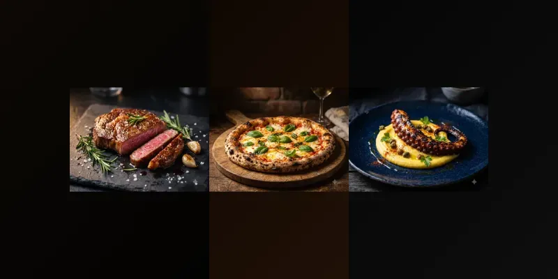 Photorealistic Food Menu Studios generated by undefined