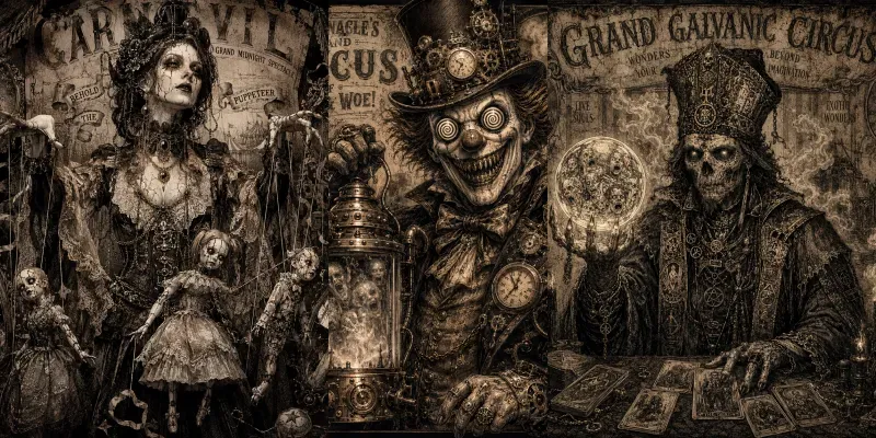 Victorian Nightmare Carnival Characters generated by undefined