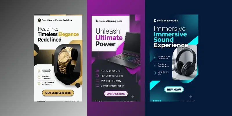 Premium Ad Poster Designs generated by undefined
