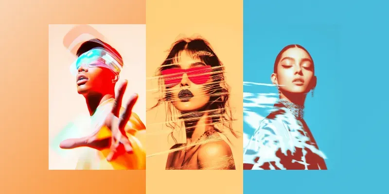 Holographic Moebius Line Art generated by undefined