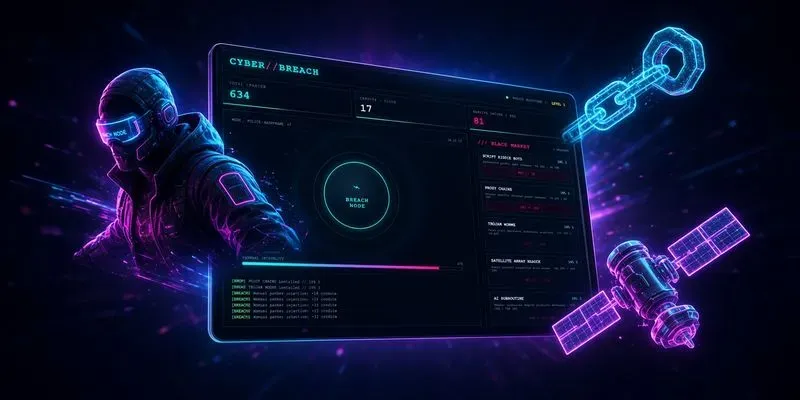 Singlefile Html5 Cyberpunk Clicker
