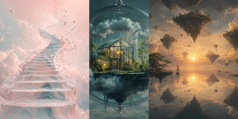 Ethereal Modern Dream Prints generated by undefined