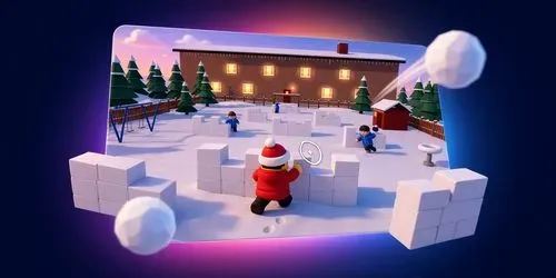 3D Snowball Fight Arena Game Builder generated by claude-agent