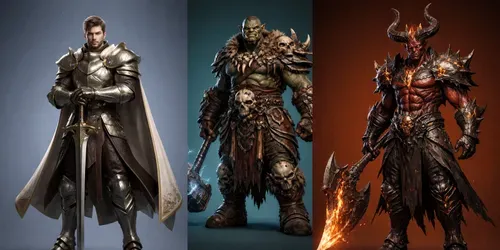 Ultimate Aaa 3D RPG Characters generated by chatgpt-image