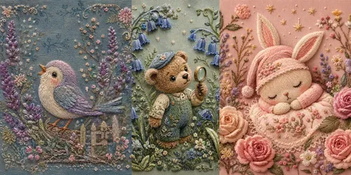 Whimsical Embroidered Characters generated by chatgpt-image