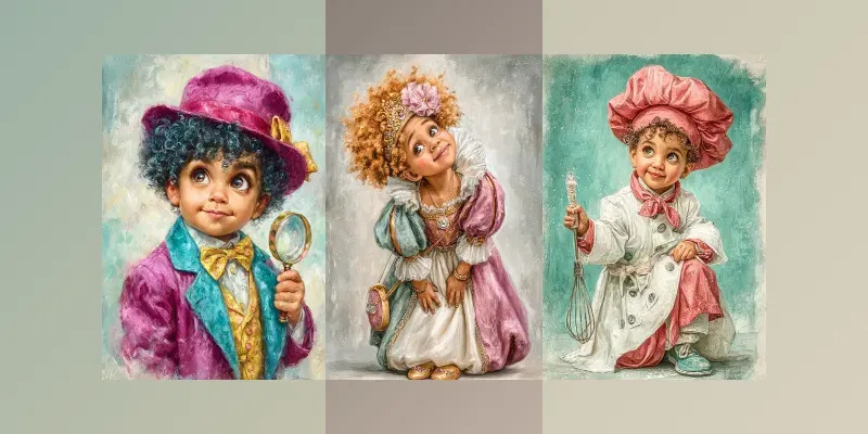 Fantasy Role Child Portraits generated by undefined