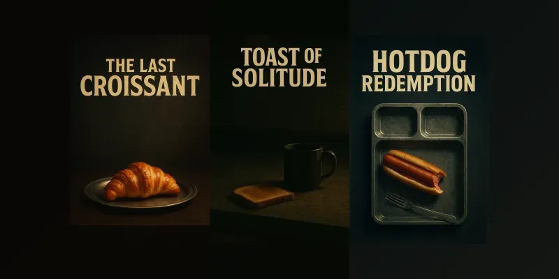 Cinematic Food Movie Posters generated by undefined