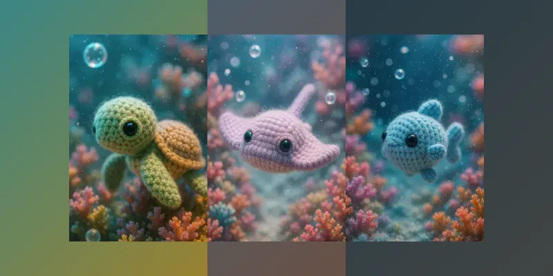 Magical Amigurumi Ocean Worlds generated by undefined
