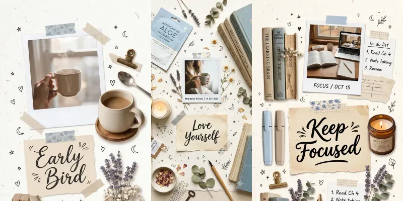 Aesthetic Mood Board Collage Makers generated by undefined